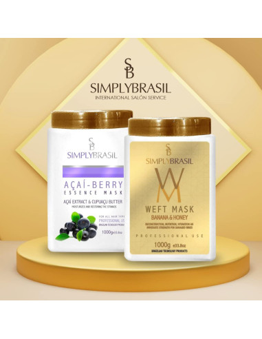 Máscara Capilar Simply Brasil Esencia de Aaí-Berry 1000g