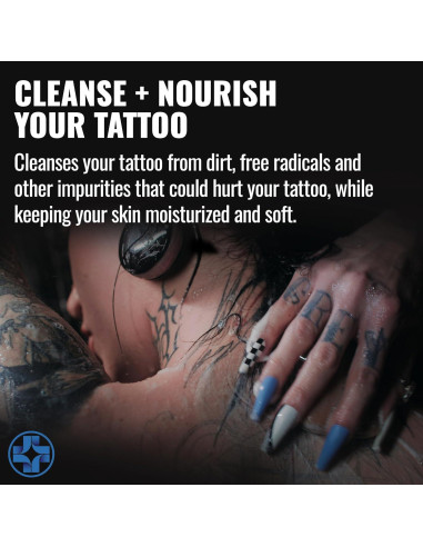 Jabón Limpiador Saniderm para Tatuajes 100g - Hidrata y Sana