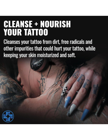 Jabón Limpiador Saniderm para Tatuajes 100g - Hidrata y Sana