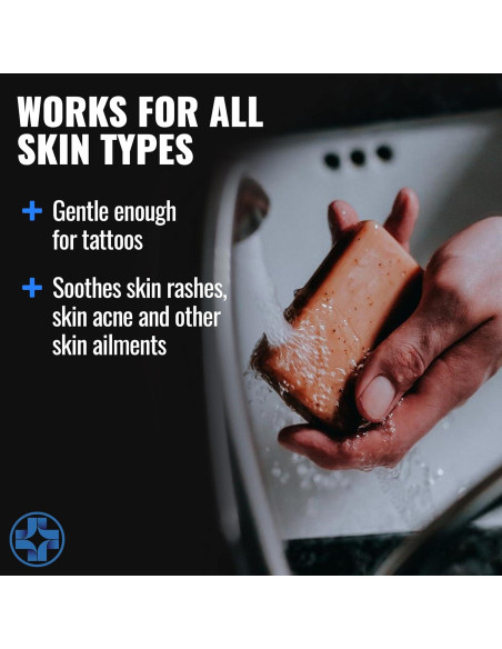 Jabón Limpiador Saniderm para Tatuajes 100g - Hidrata y Sana