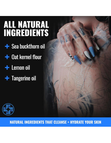 Jabón Limpiador Saniderm para Tatuajes 100g - Hidrata y Sana