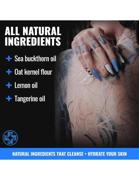 Jabón Limpiador Saniderm para Tatuajes 100g - Hidrata y Sana