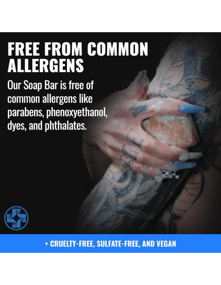 Jabón Limpiador Saniderm para Tatuajes 100g - Hidrata y Sana