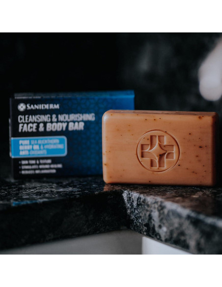 Jabón Limpiador Saniderm para Tatuajes 100g - Hidrata y Sana