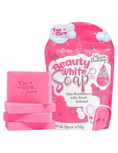 Jabón Blanco You Glow Babe Beauty con Espino Marino y Caracol - 5 Barras x 70g