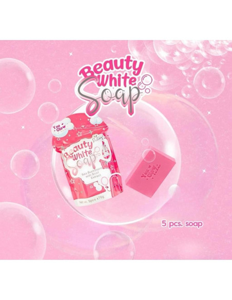 Jabón Blanco You Glow Babe Beauty con Espino Marino y Caracol - 5 Barras x 70g Jabón Blanco You Glow Babe Beauty con Espino Marino y Caracol - 5 Barras x 70g