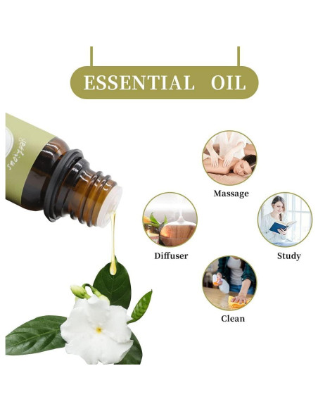 Aceite Esencial de Gardenia Yethious 100% Puro 9.8 ml Aceite Esencial de Gardenia Yethious 100% Puro 9.8 ml