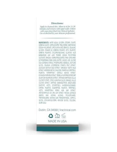 Mascarilla Facial Mineral Hidratante Lira Clinical 59 ml - Anti-acné y Antienvejecimiento