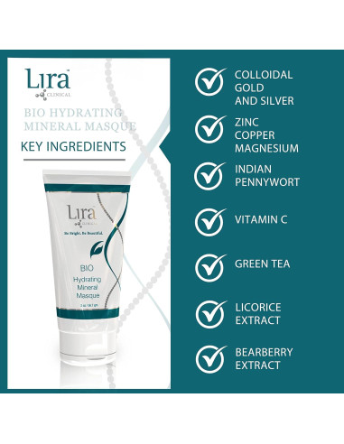 Mascarilla Facial Mineral Hidratante Lira Clinical 59 ml - Anti-acné y Antienvejecimiento