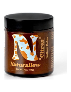 Bálsamo de Sebo Orgánico Naturallow 113g Cítrico - Hidratante Piel