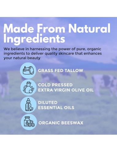 Bálsamo de Sebo Orgánico Naturallow 113g Cítrico - Hidratante Piel