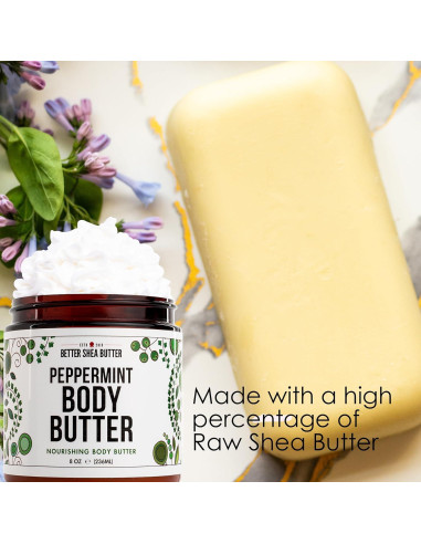 Loción Corporal de Menta Better Shea Butter 295.7 g Hidratante