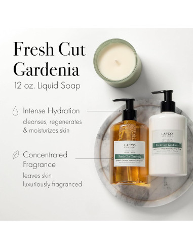 Jabón Líquido LAFCO Gardenia Cortada 340g - Hipoalergénico