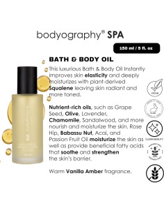 Aceite Corporal y de Baño Bodyography Spa 118 ml - Ámbar de Vainilla 2