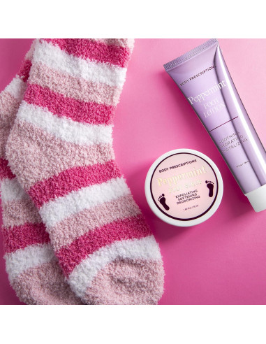 Set de Spa para Pies Live Green - Exfoliante y Loción Menta