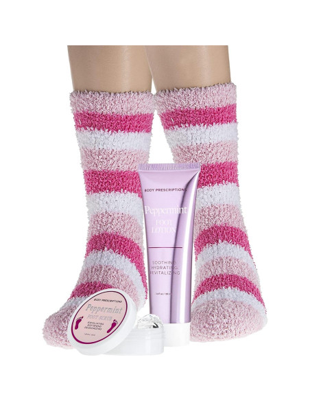 Set de Spa para Pies Live Green - Exfoliante y Loción Menta