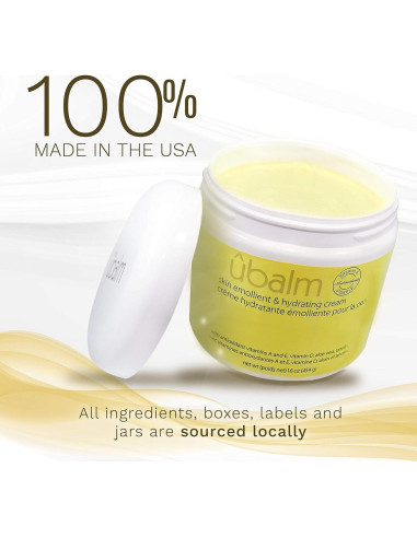 Crema Emoliente Ubalm Amarillo 473 ml con Aloe Vera y Limón