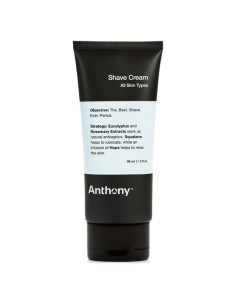 Crema de Afeitar Anthony 89 ml para Piel Sensible - Eucalipto y Menta