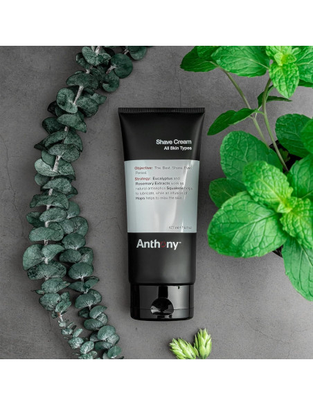 Crema de Afeitar Anthony 89 ml para Piel Sensible - Eucalipto y Menta Crema de Afeitar Anthony 89 ml para Piel Sensible - Eucalipto y Menta