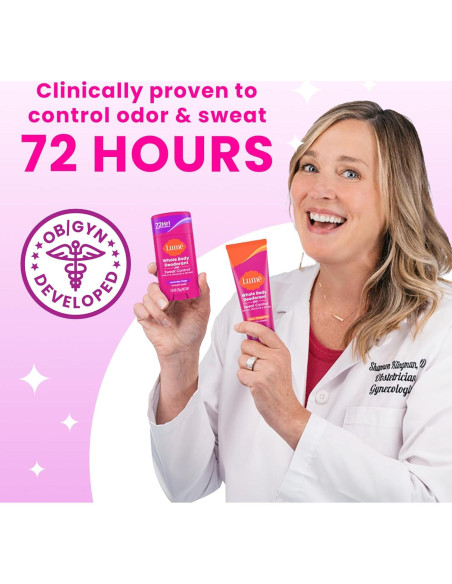 Desodorante Corporal Lume Plus Control de Sudor 85g - Polvo Suave y Salvia Lavanda