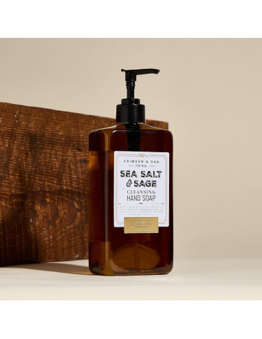 Jabón de Manos Líquido Carmesí y Roble 500 ml Sal Marina y Salvia