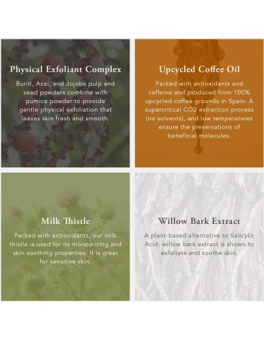 Barra Jabón Exfoliante Caldera + Lab 199g Vegano Orgánico