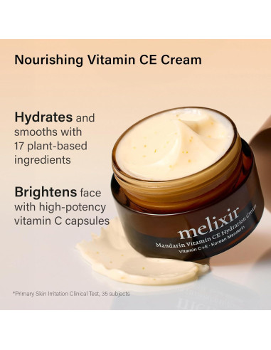 Crema Hidratante Facial Melixir Mandarina 29.57 ml Vitamina C