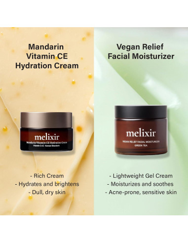 Crema Hidratante Facial Melixir Mandarina 29.57 ml Vitamina C