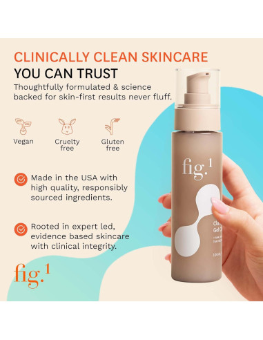 Limpiador Facial en Gel Fig.1 100ml AHA BHA Piel Grasa Sensible