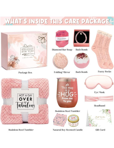 Canasta de Regalo Cuidado Personal Heniniy Rosa 1.36kg