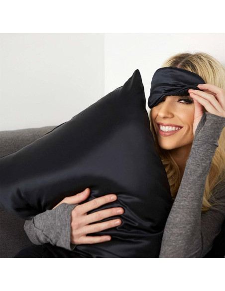 Fundas de Almohada de Seda Morera ROSEWARD 19 Momme Reina 2 Pzs