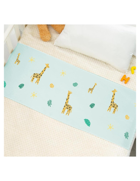 Funda de Cuna de Seda PROMEED 100% Morera 23 Momme Jirafa