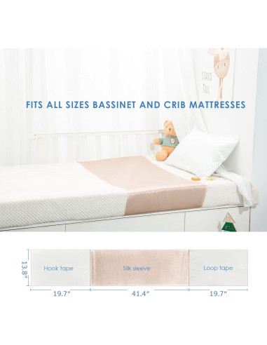 Funda de Cuna de Seda PROMEED 100% Morera 23 Momme Jirafa
