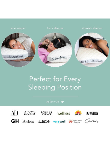 Honeydew Almohada de Seda Antienvejecimiento Rey Ajustable Honeydew Almohada de Seda Antienvejecimiento Rey Ajustable