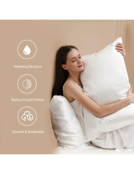 Funda de Almohada de Seda ZIMASILK 22 Momme Rey Gris Claro