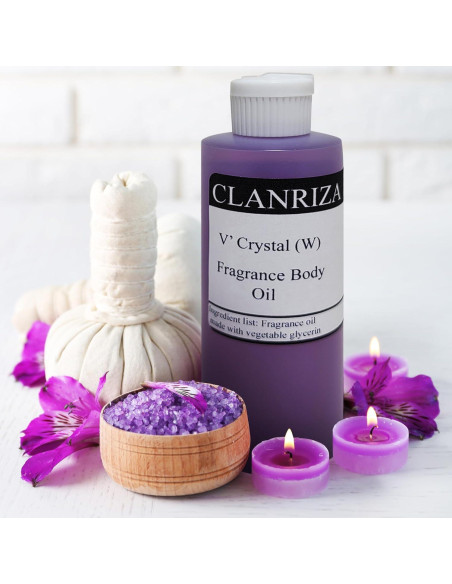 Aceite Corporal Aromatizado V' Crystal 295 ml - Fragancia Natural