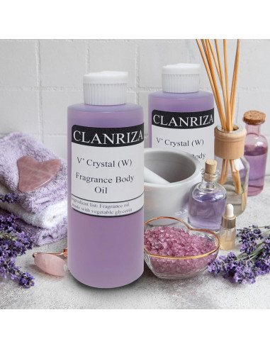 Aceite Corporal Aromatizado V' Crystal 295 ml - Fragancia Natural