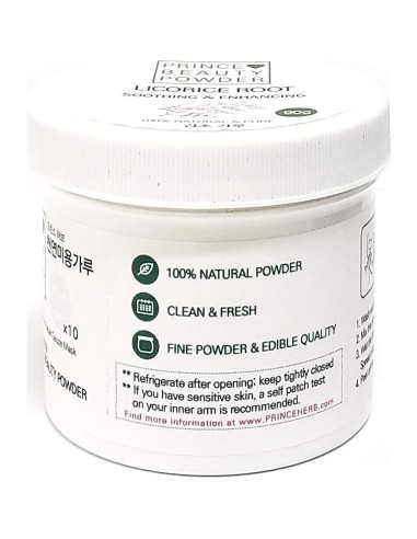 Polvo de Belleza Prince Natural 90g + 10 Hojas Mascarilla Facial