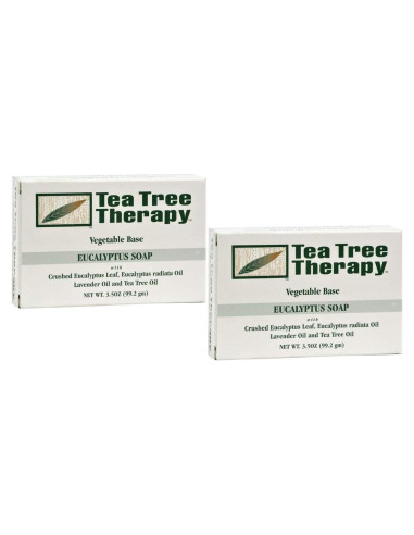 Jabón en barra vegetal Tea Tree Therapy Eucalipto 2 unidades