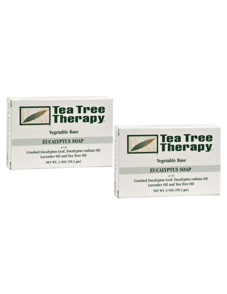 Jabón en barra vegetal Tea Tree Therapy Eucalipto 2 unidades