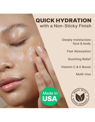 Gel de Aloe Vera Beauty by Earth 250 ml x2 - Hidratante Natural