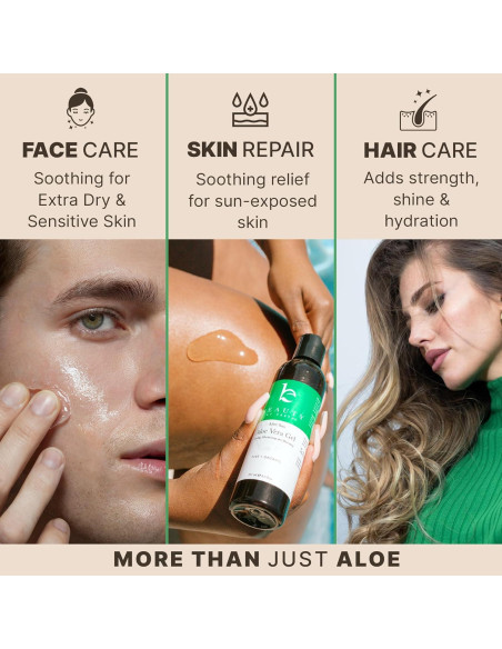 Gel de Aloe Vera Beauty by Earth 250 ml x2 - Hidratante Natural Gel de Aloe Vera Beauty by Earth 250 ml x2 - Hidratante Natural