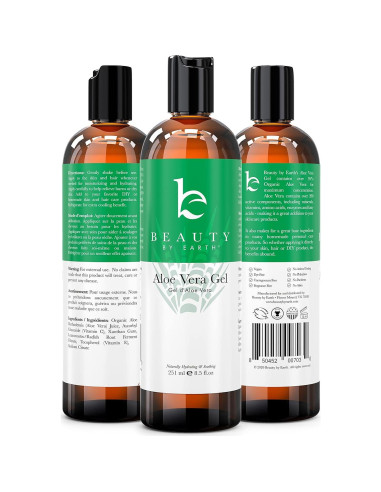 Gel de Aloe Vera Beauty by Earth 250 ml x2 - Hidratante Natural