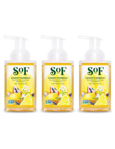 Jabón de Manos Espumoso SoF 8 oz - Hidratante Vegano Verbena de Limón
