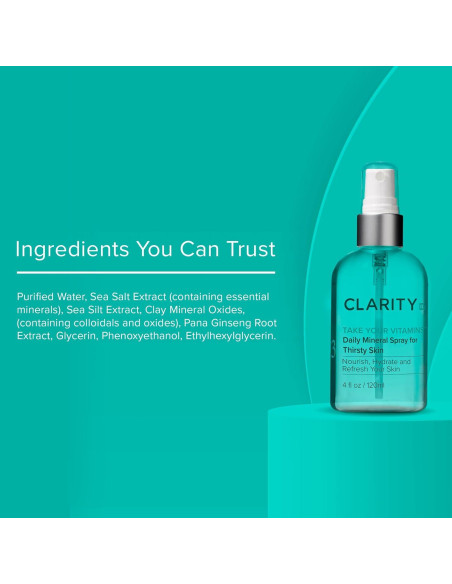 Spray Mineral Hidratante ClarityRx 118 ml para Piel Seca