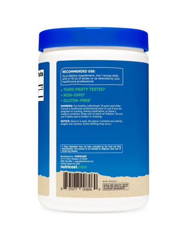Polvo de Hongo Cordyceps Orgánico Nutricost 250g - Certificado USDA