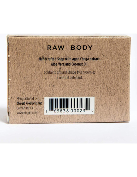Jabón Natural de Hongo Chaga Raw Body 142g