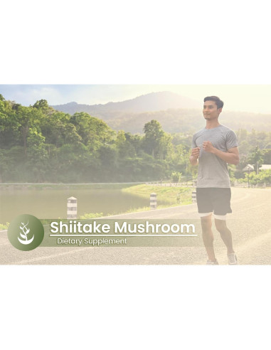 Extracto de Champiñón Shiitake Ingredientes Originales 100 Cápsulas