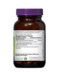 Suplemento Herbal Cordyceps Orgánico Oregon's Wild Harvest 60 Cápsulas 2