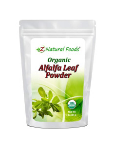 Polvo de Hoja de Alfalfa Orgánica Z Natural Foods 0.45 kg